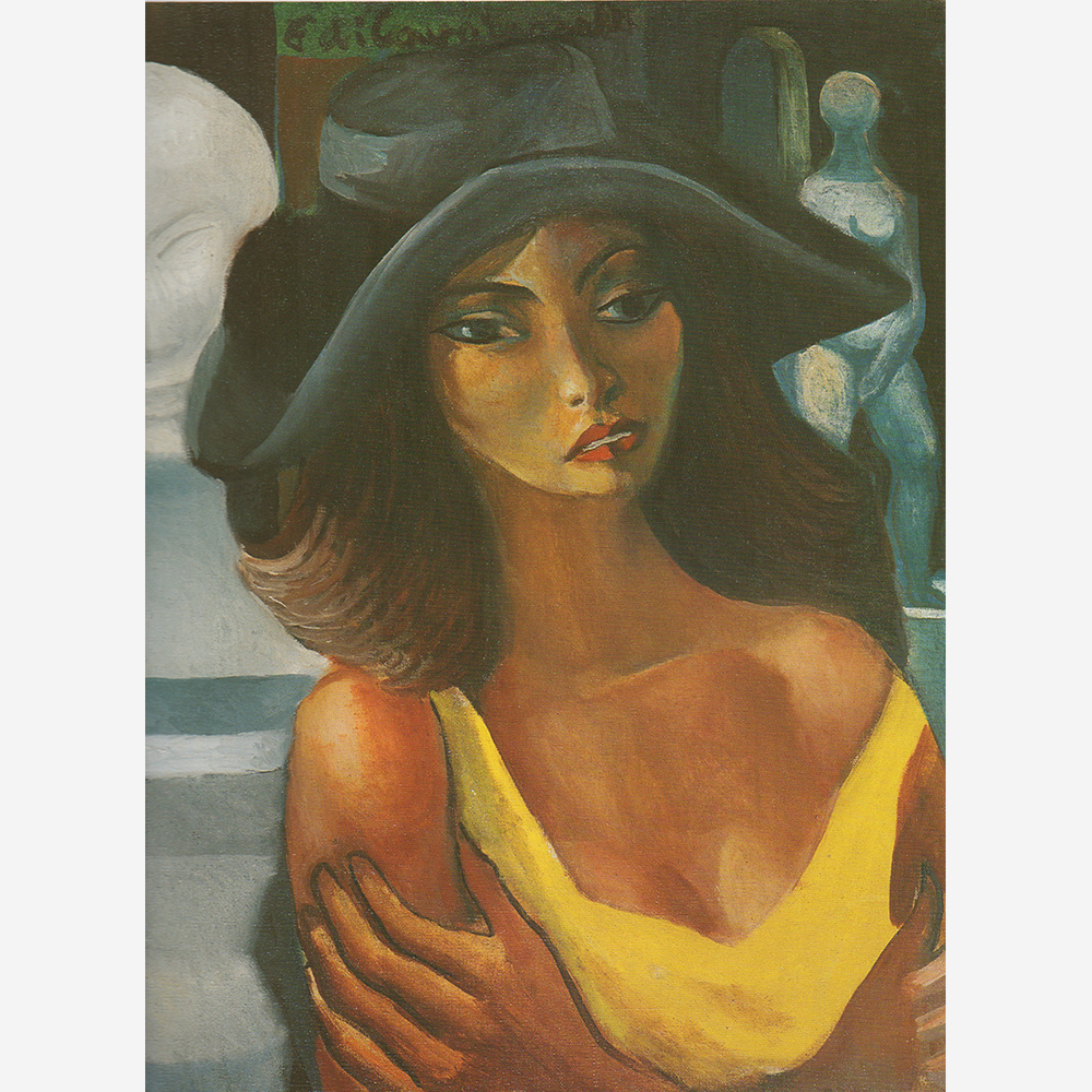 Emiliano di Cavalcanti - Mulher de chapéu