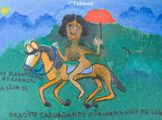 José Antônio da Silva - Graciete cavalgando nua numa noite de luar