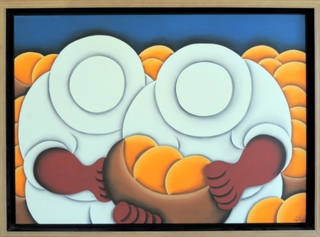 José Sabóia - José Sabóia – Colheita de Melões – Ast – 50 X 70 cm