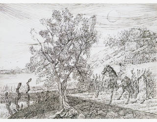 Candido Portinari - Paisagem com Árvore a Cavalo
