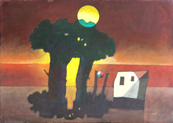 Inos Corradin - Pôr do Sol entre duas castanheiras