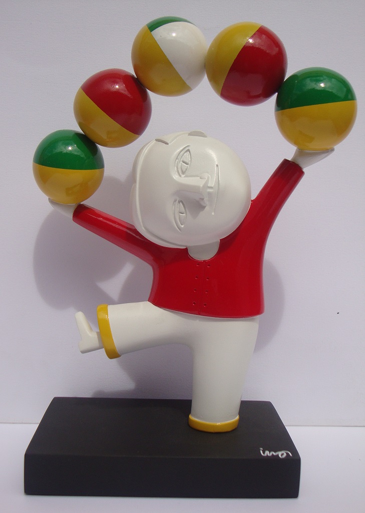 Malabarista vermelho