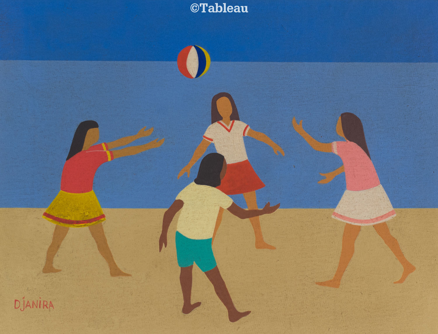 Meninas jogando bola