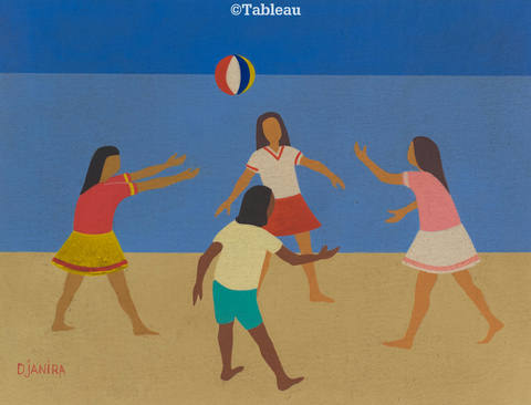 Meninas jogando bola
