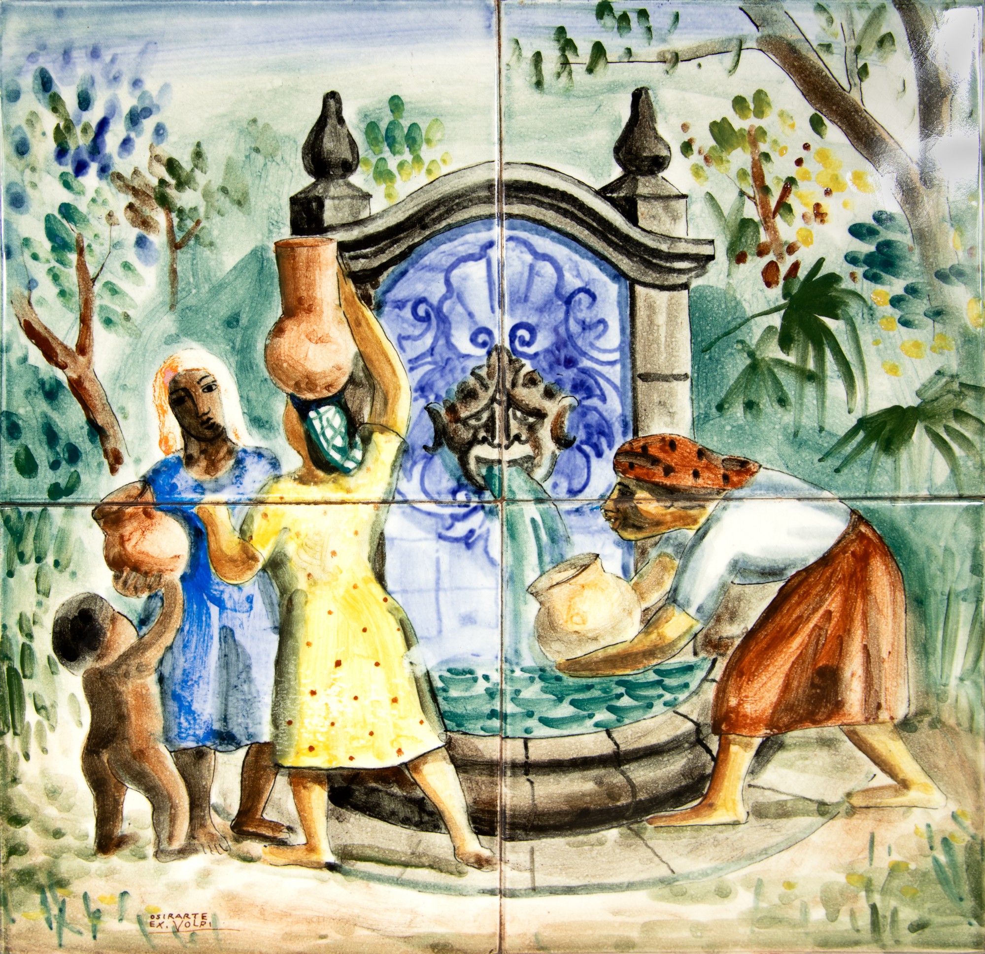 Fonte, Mulheres e Criança