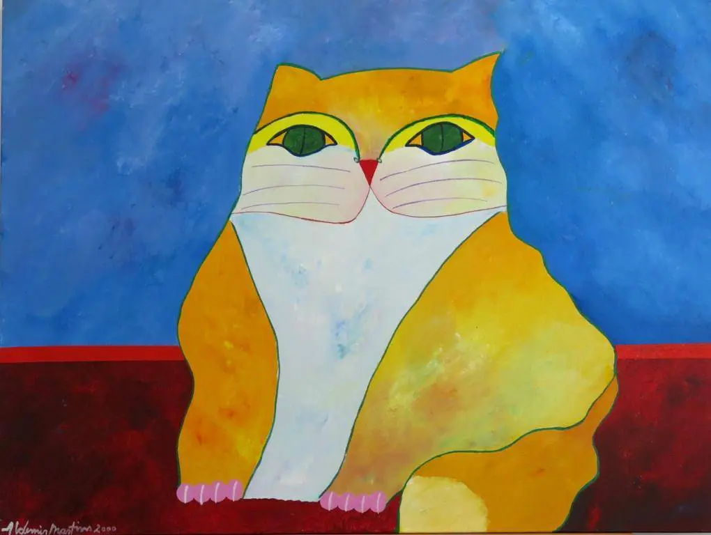 Aldemir Martins - Gato amarelo