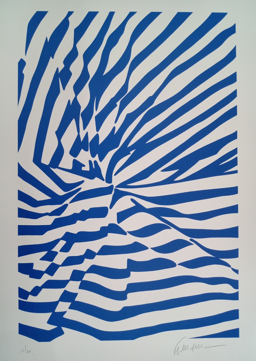 Tecido azul