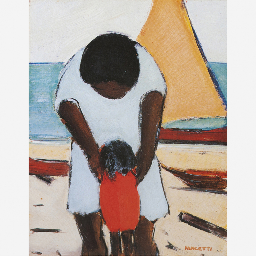 Emiliano di Cavalcanti - Mãe e Filha na Praia