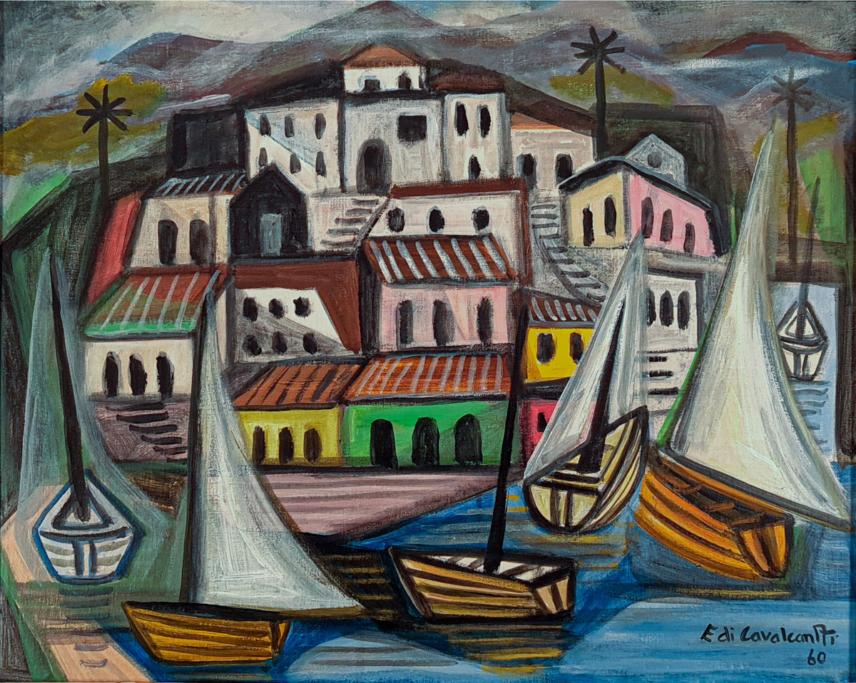 Marinha com casarios