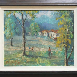 Manoel Santiago - Óleo sobre madeira