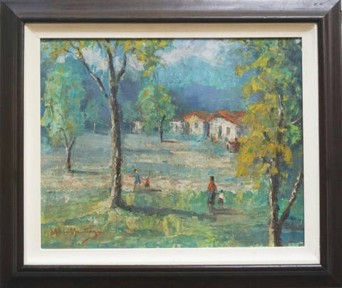 Óleo sobre madeira