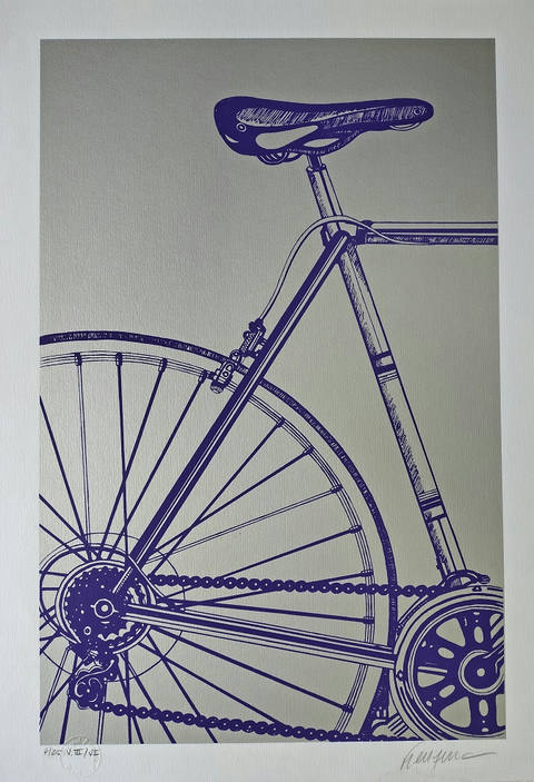 Bicicleta roxa