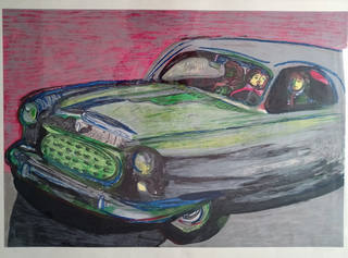 Rubens Gerchman - Beijo no carro
