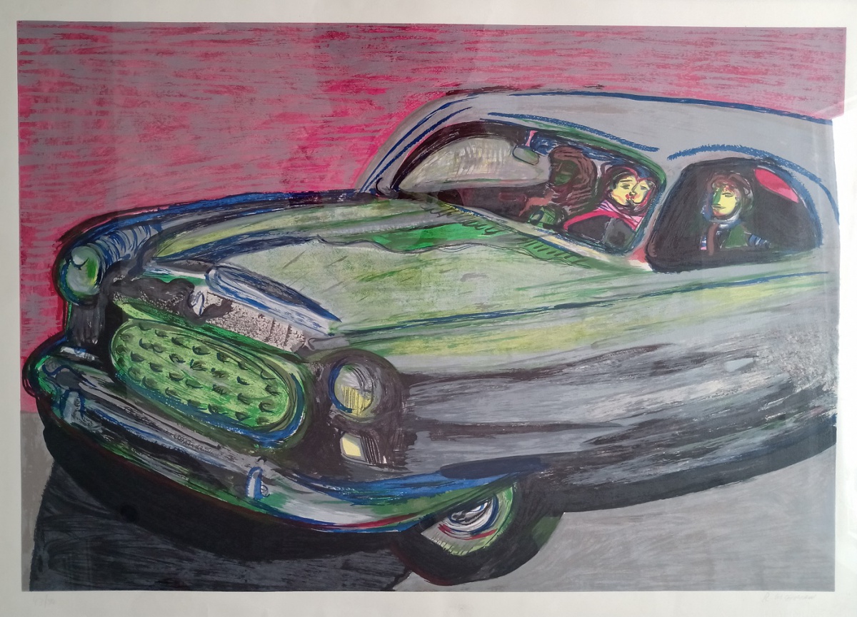 Rubens Gerchman - Beijo no carro