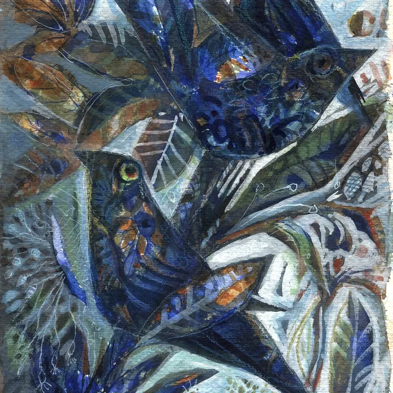 Pássaros no Pomar III