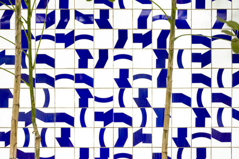 painel de azulejos