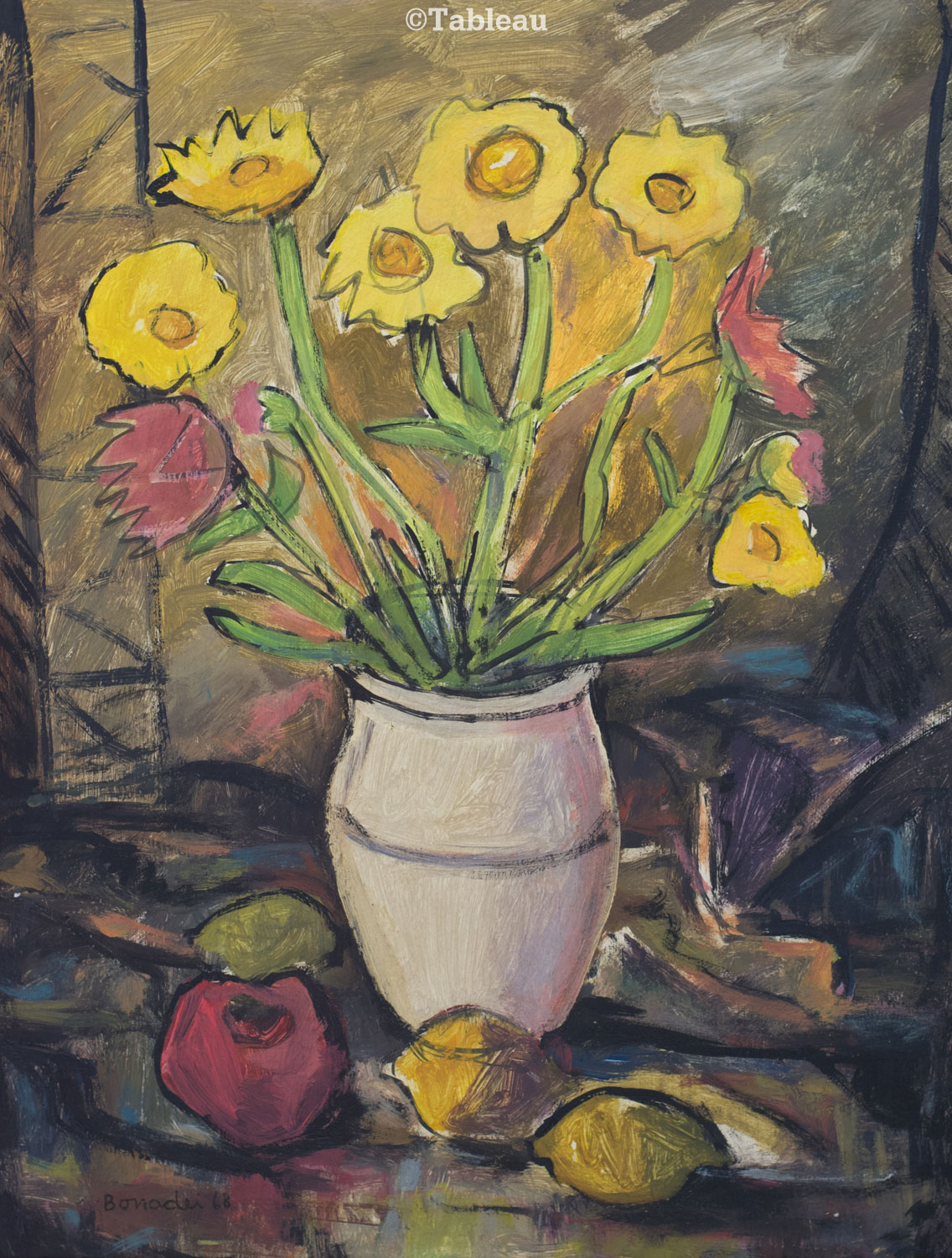 Aldo Bonadei - Flores