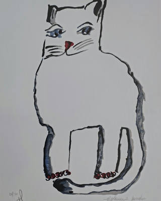 Aldemir Martins - Gato Branco