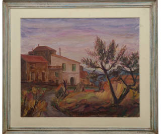 Guido Totoli - Paisagem Campestre com Casario