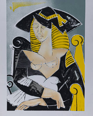 Jesús Fuertes - Mulher e pássaro