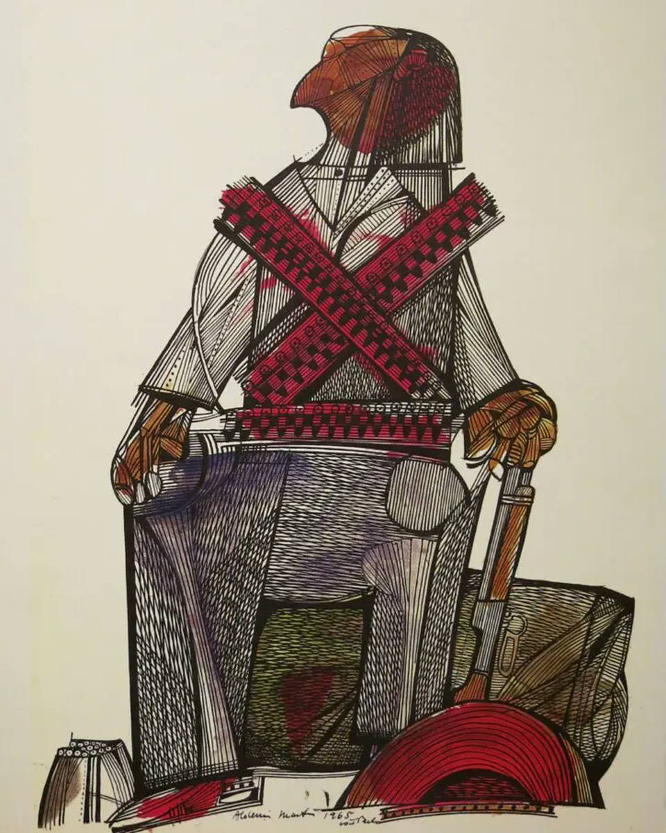 Aldemir Martins - Cangaceiro - gravura