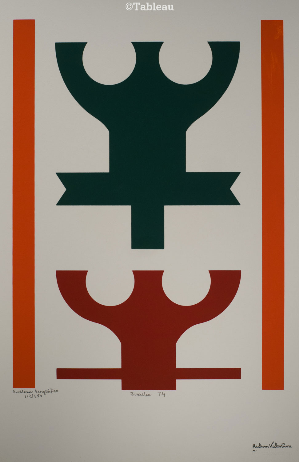 Rubem Valentim - Emblema serigráfico