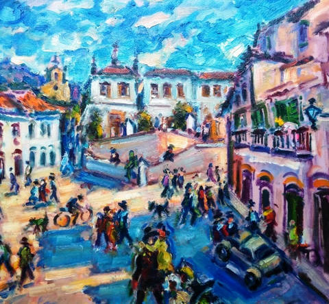 Ouro Preto - Praça Tiradentes, Escola de Minas