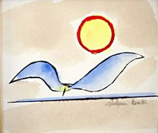 Aldemir Martins - Gaivota com sol