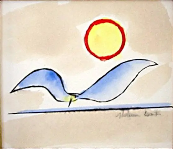 Aldemir Martins - Gaivota com sol