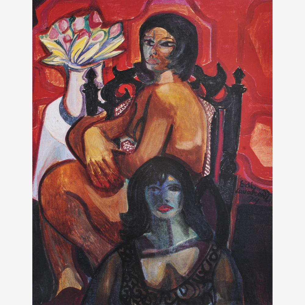 Emiliano di Cavalcanti - Mulata e Vaso com Flores