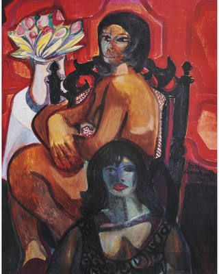 Emiliano di Cavalcanti - Mulata e Vaso com Flores