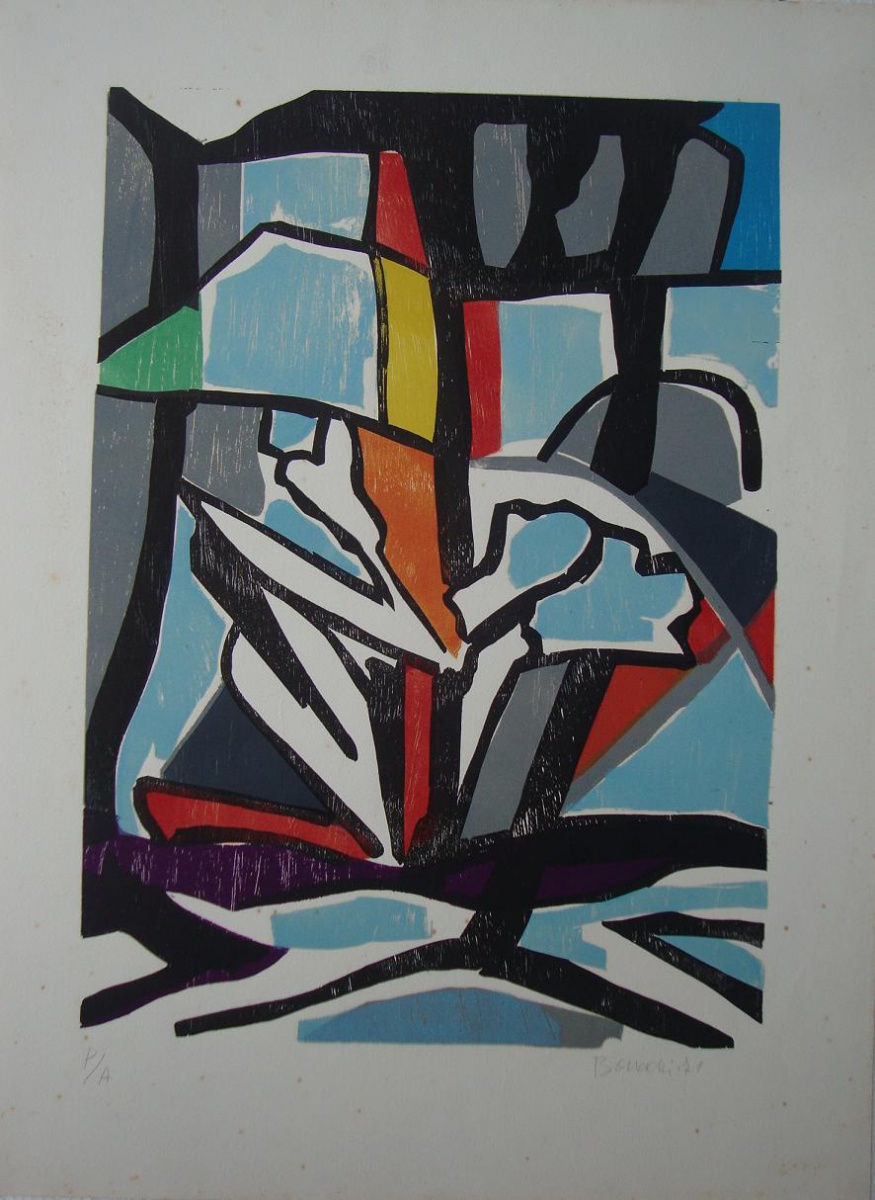 Aldo Bonadei - Abstrato