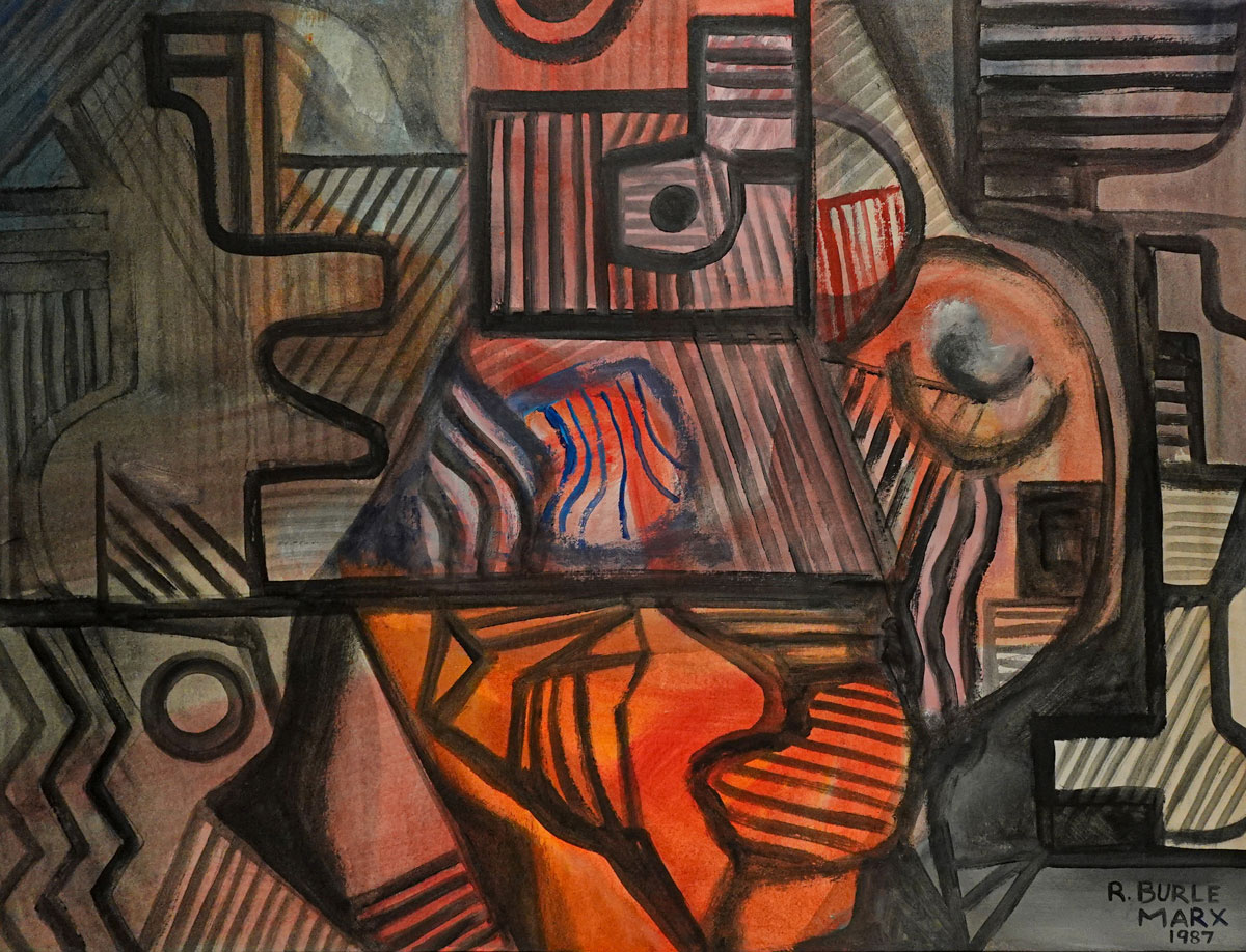 Roberto Burle Marx - Composição abstrata