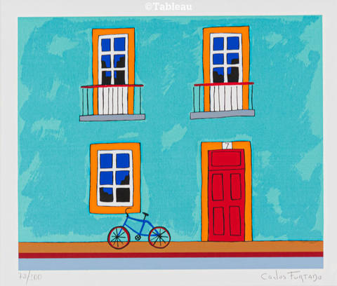 Fachada azul