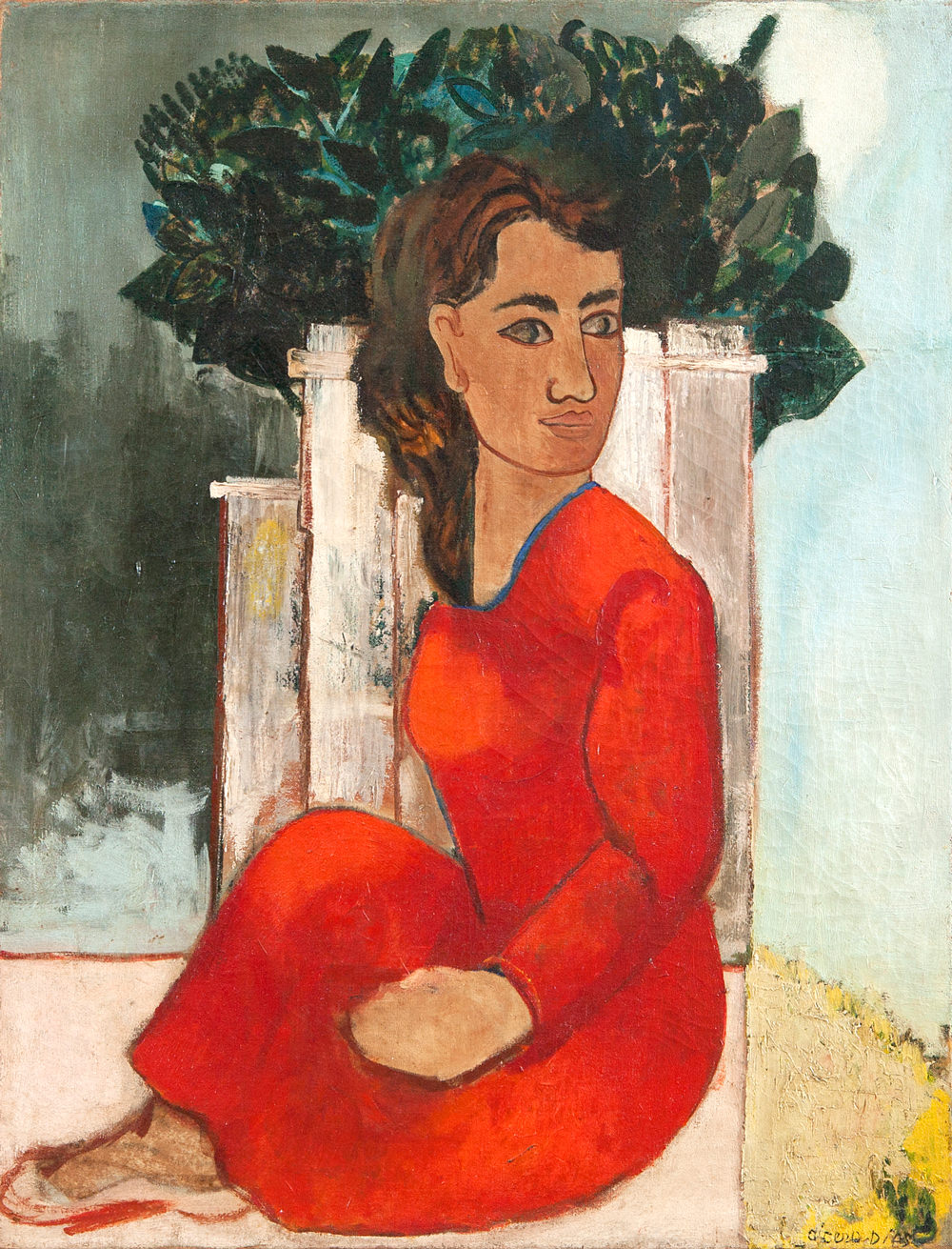 Mulher de vermelho