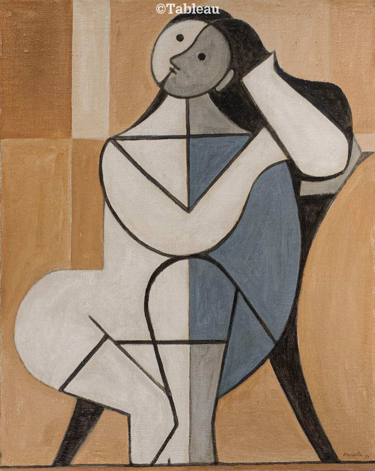 Milton Dacosta - Figura sentada
