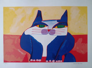 Aldemir Martins - Gato Azul