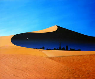 Antonio Peticov - A Night in a Arabian Desert