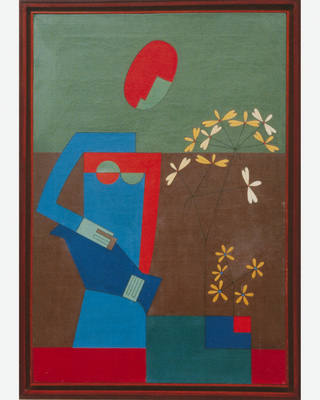 Dionísio del Santo - Verde mulher molhando flores