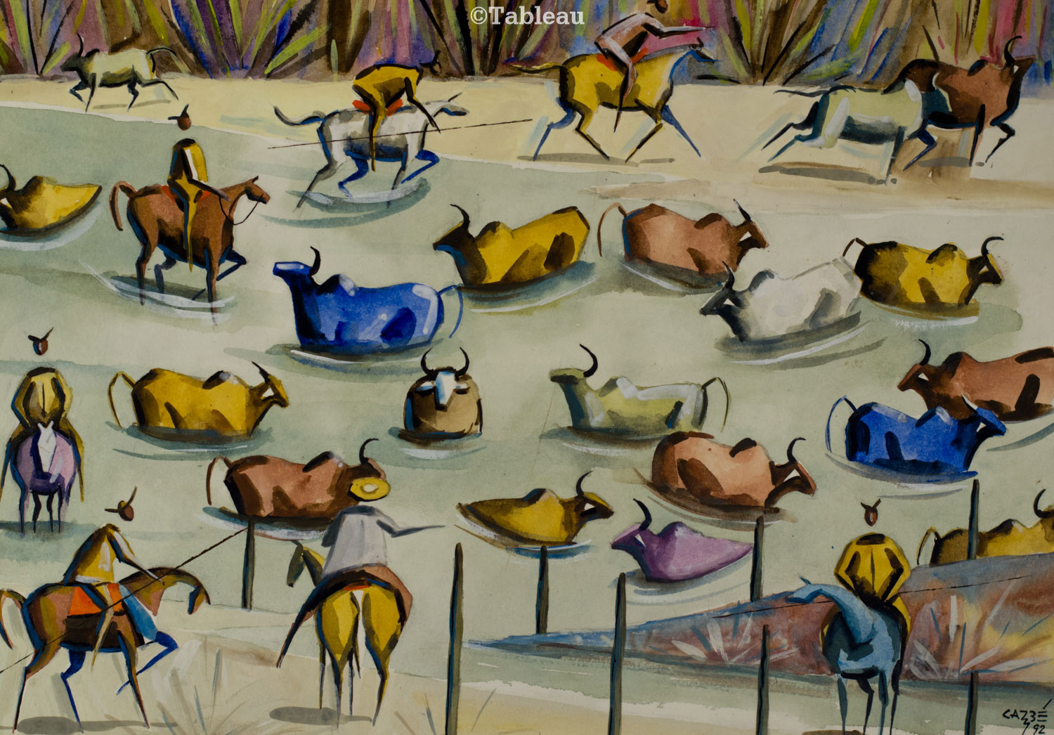 Carybé - Vaqueiros