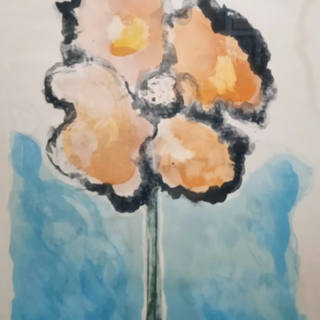Aldemir Martins - Flores, gravura assinada, emoldurada