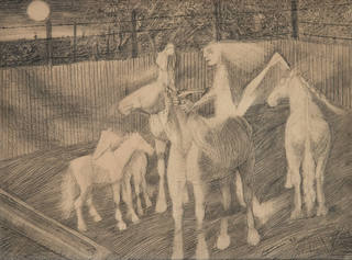Candido Portinari - Menina com Cavalos