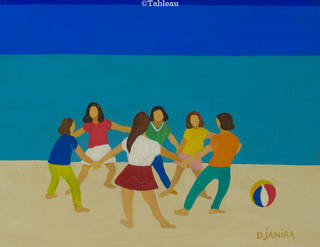 Djanira da Motta e Silva - Meninas brincando de roda