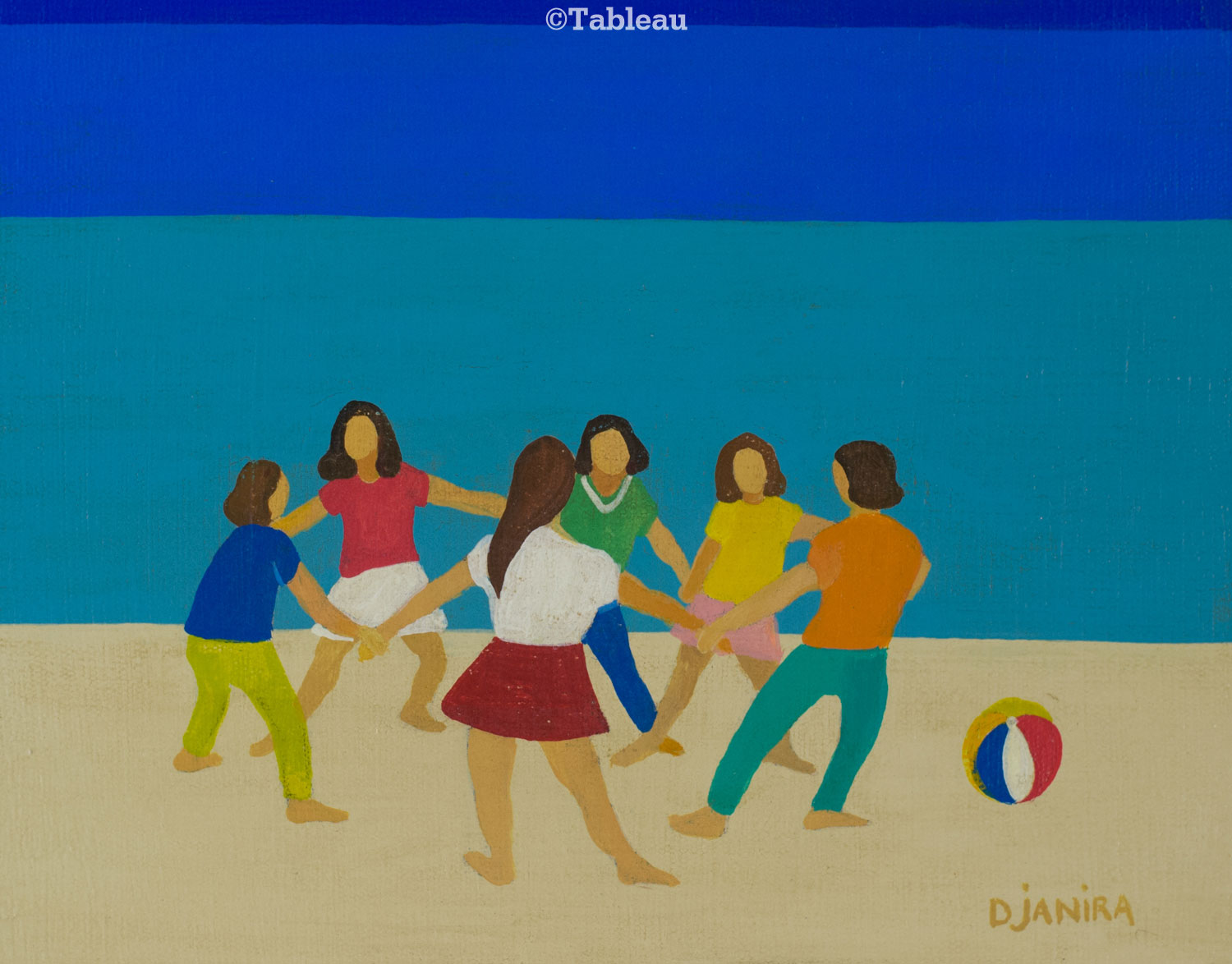 Djanira da Motta e Silva - Meninas brincando de roda