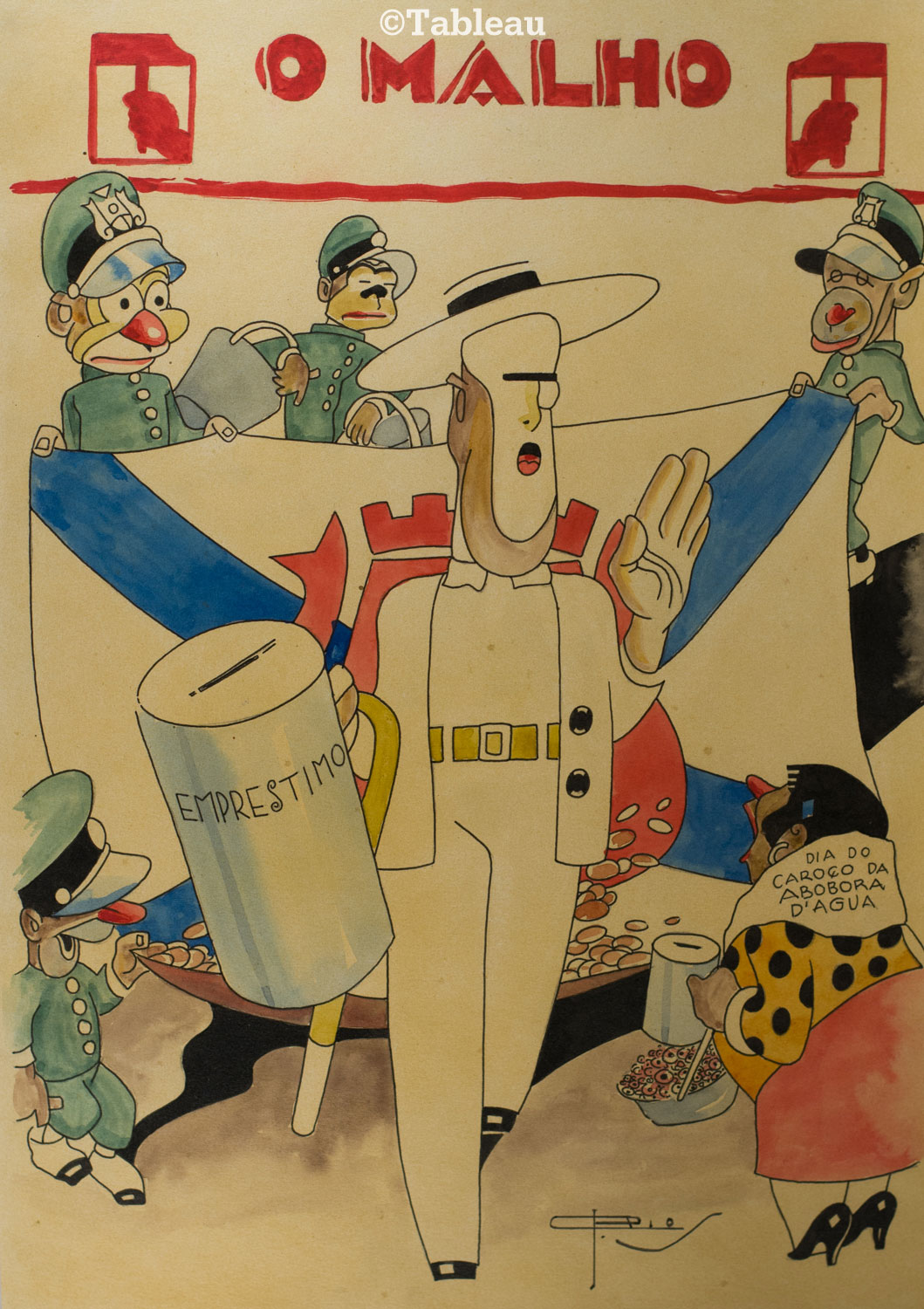 J. Carlos - Capa da revista "o malho"