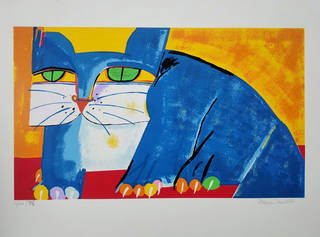 Aldemir Martins - Gato Azul