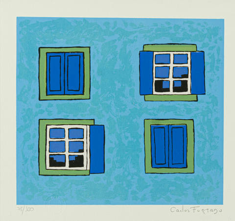 Fachada azul