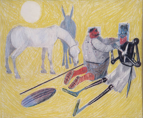 Sancho Pança Armando Dom Quixote