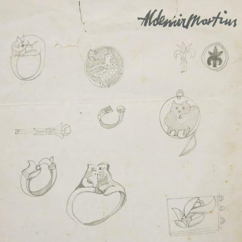 Aldemir Martins - Estudo Para Jóias