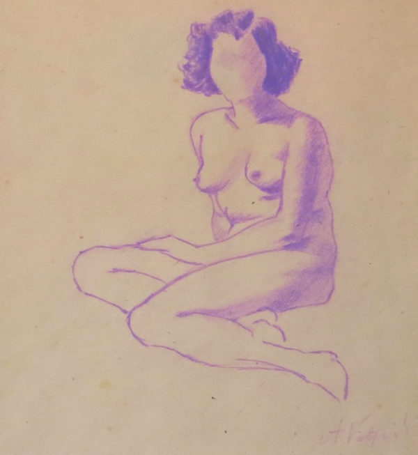 Alfredo Volpi - Nú feminino